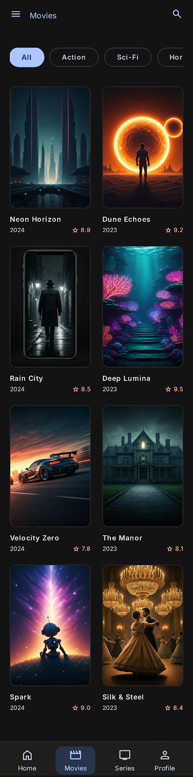 SKTV movies browse